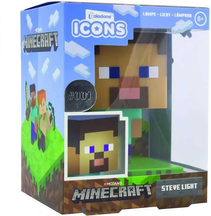 Paladone MINECRAFT Steve ICON lempa | 10cm