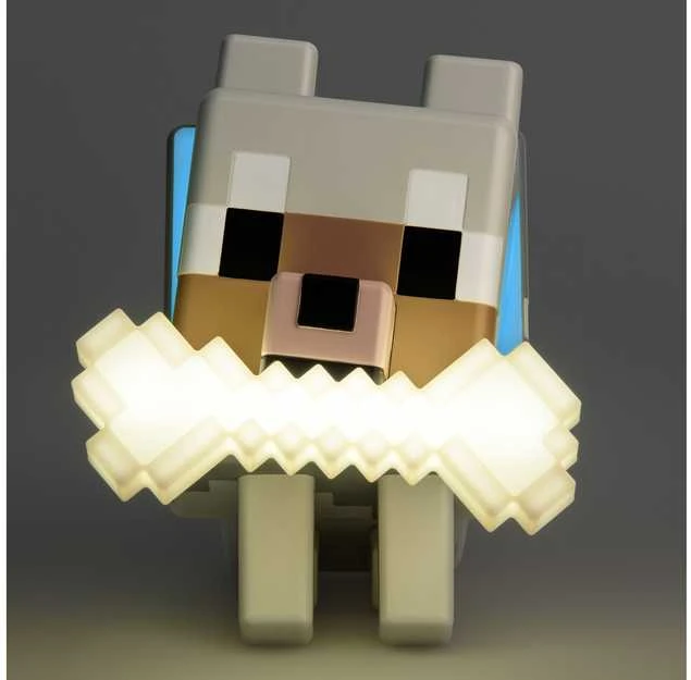 Paladone Minecraft Wolf GloBuddies lempa | 14.3 cm