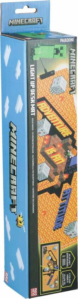 Paladone Minecraft XXL šviečiantis pėlės kilimėlis | 80 x 30 cm