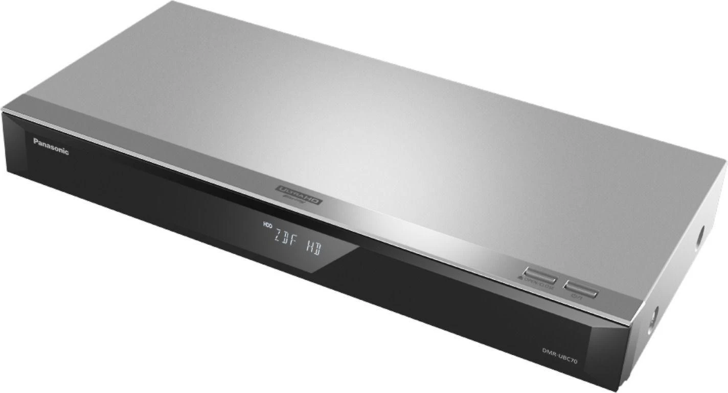 Vaizdo grotuvas „Panasonic DMR-UBC70“ 3D „Blu-ray“ įrašymo įrenginys su televizoriaus imtuvu ir HDD.