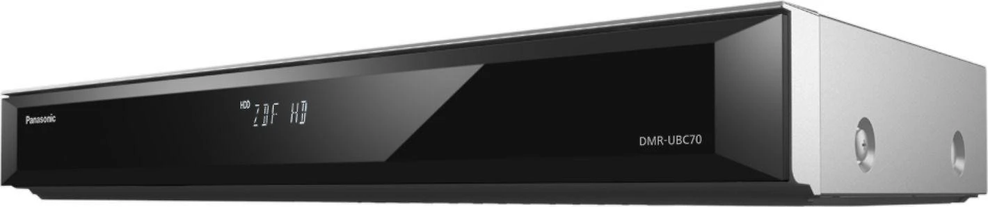 Vaizdo grotuvas „Panasonic DMR-UBC70“ 3D „Blu-ray“ įrašymo įrenginys su televizoriaus imtuvu ir HDD.