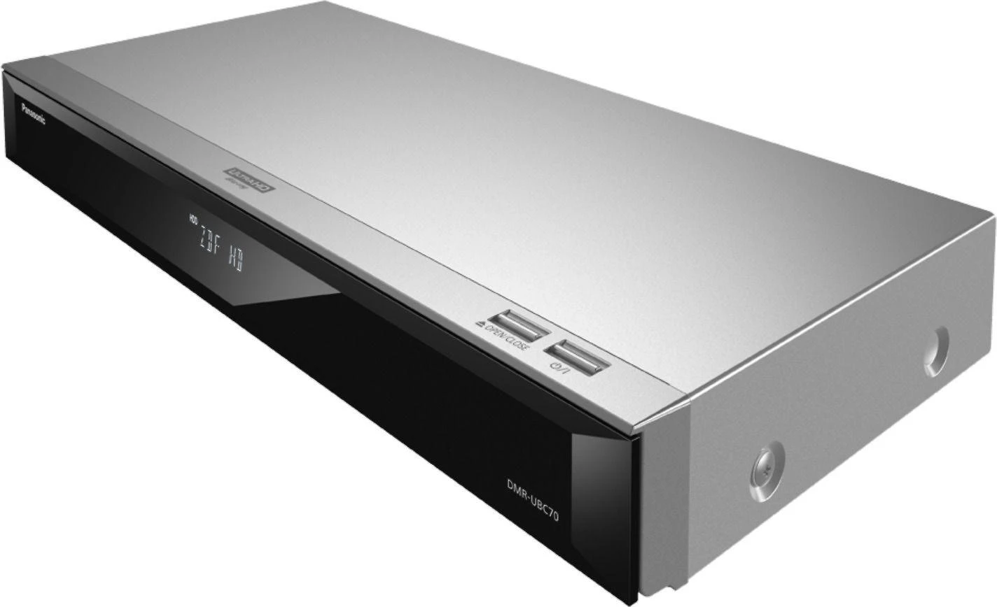 Vaizdo grotuvas „Panasonic DMR-UBC70“ 3D „Blu-ray“ įrašymo įrenginys su televizoriaus imtuvu ir HDD.