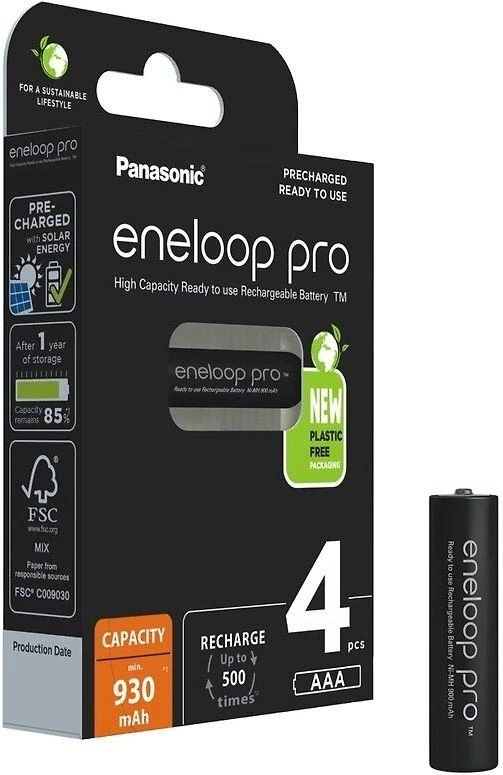 Panasonic Eneloop Pro AAA 4 vnt. pakuotė