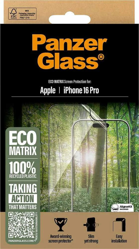 Panzer Glass PanzerGlass MATRIX ekrano apsauga Apple iPhone 16 Pro 6.3" Itin platus pritaikymas 2870