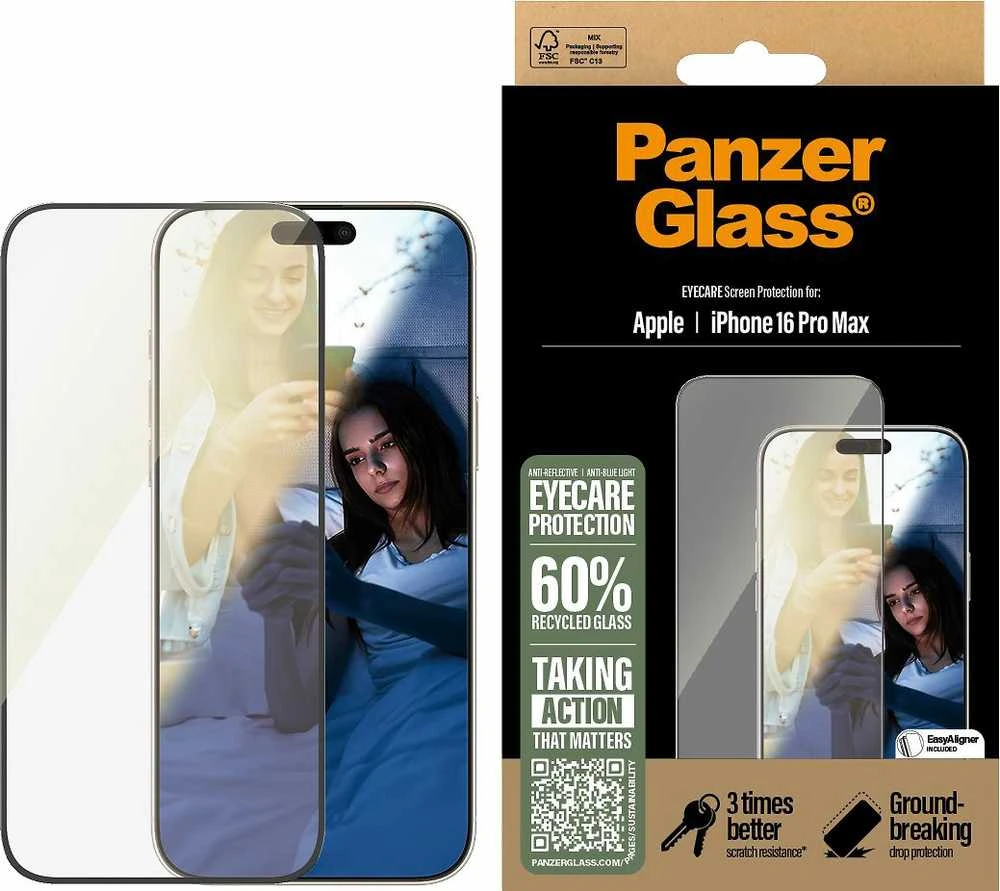 Panzer Glass PanzerGlass EyeCare ekrano apsauga Apple iPhone 16 Pro Max 6.9" Itin platus pritaikymas 2868