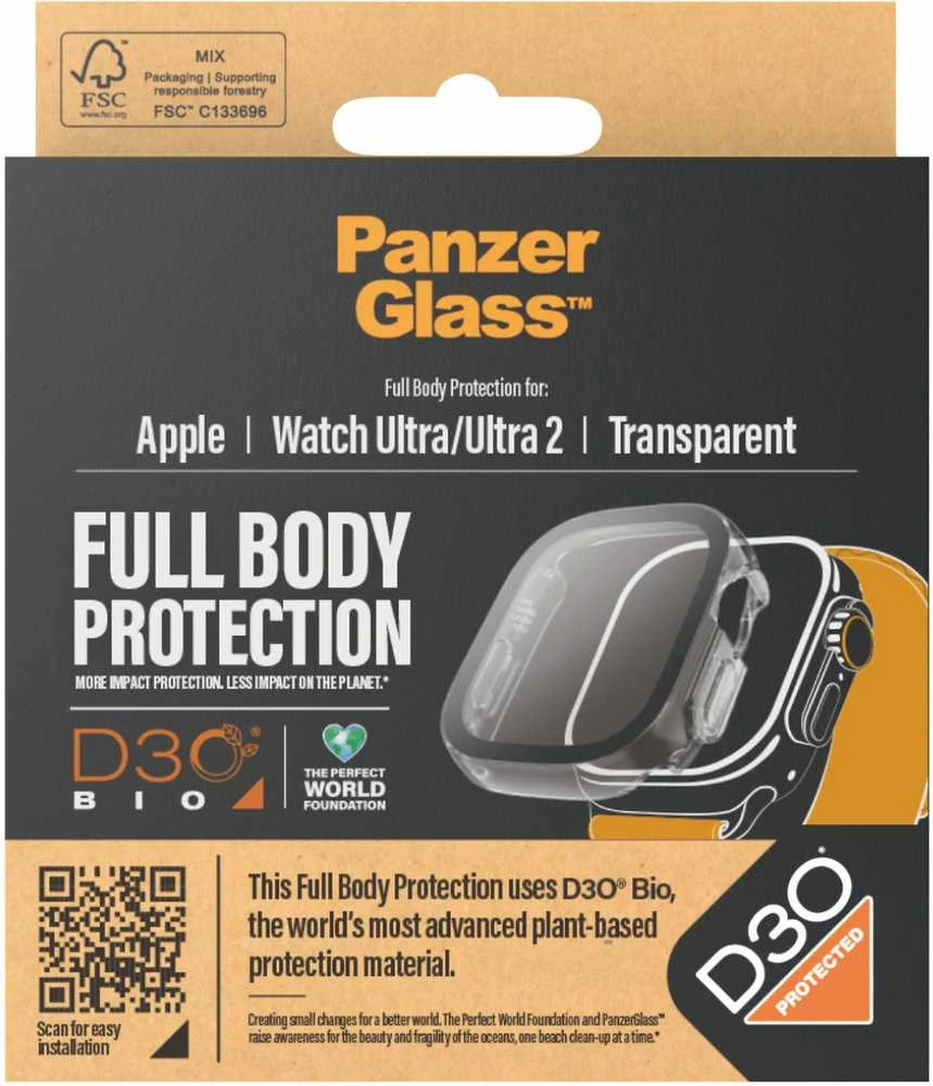 Panzer Glass PanzerGlass Full Body dėklas Apple Watch Ultra 2 49mm - skaidrus