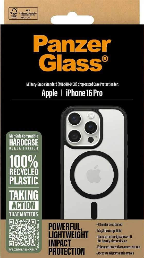 Panzer Glass PanzerGlass HardApple iPhone 16 Pro 6.3" dėklas telefonui juodos spalvos/dėklas telefonui juodos spalvos MagSafe 1302