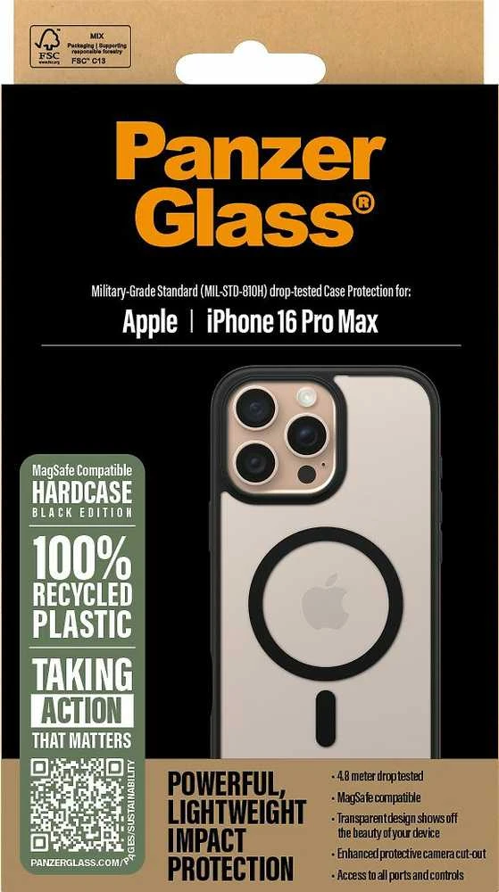 Panzer Glass PanzerGlass HardApple iPhone 16 Pro Max 6.9" dėklas telefonui juodos spalvos/dėklas telefonui juodos spalvos MagSafe 1304