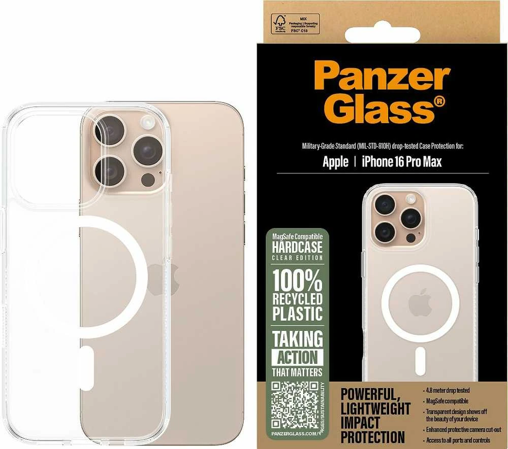Panzer Glass PanzerGlass HardApple iPhone 16 Pro Max 6.9" dėklas telefonui baltos spalvos MagSafe 1294