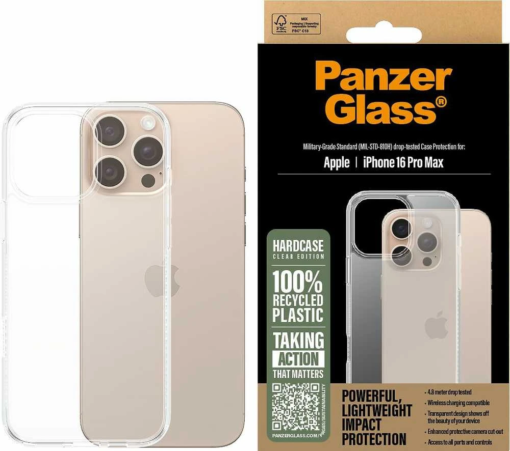 Panzer Glass PanzerGlass HardApple iPhone 16 Pro Max 6.9" dėklas telefonui skaidrus/Transparent 1290