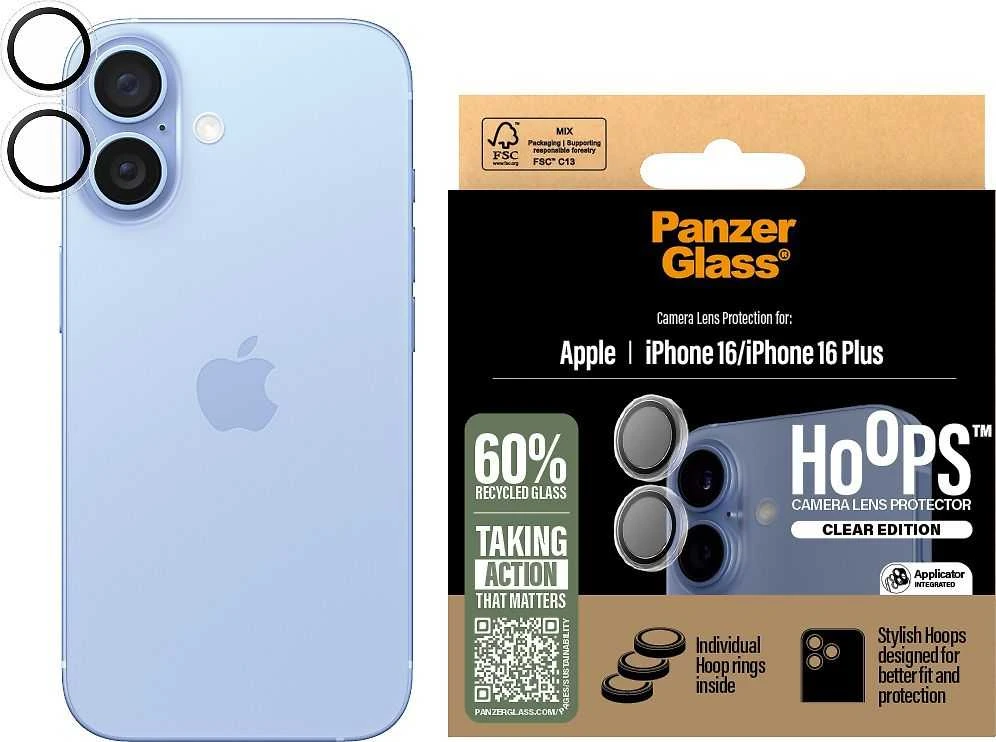 Panzer Glass PanzerGlass Hoops Permatomas objektyvo apsauga Apple iPhone 16 6.1" / 16 plius 6,7" 1285 m