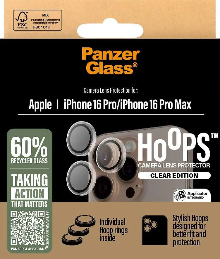 Panzer Glass PanzerGlass Hoops Permatomas objektyvo apsauga Apple iPhone 16 Pro 6.3" / 16 Pro Max 6,9" 1286 m