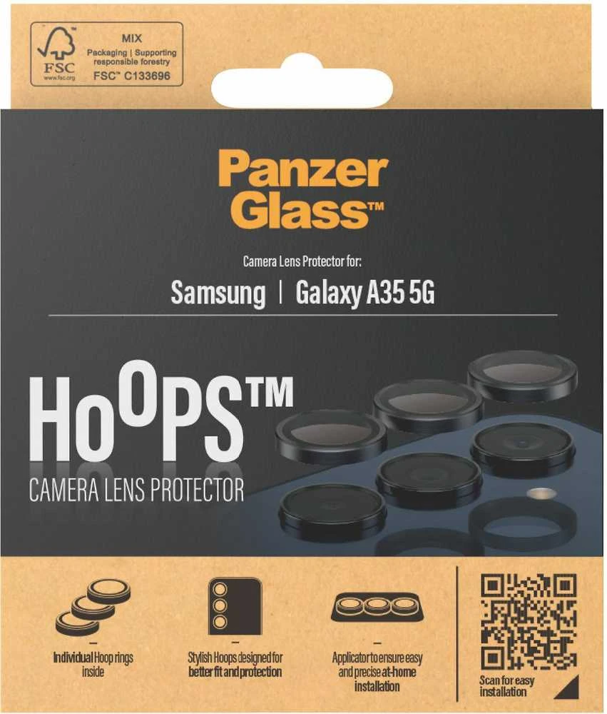 Panzer Glass Apsauginis stiklas objektyvui PanzerGlass Hoops Lens Protector Samsung Galaxy A36 5G skaidrus