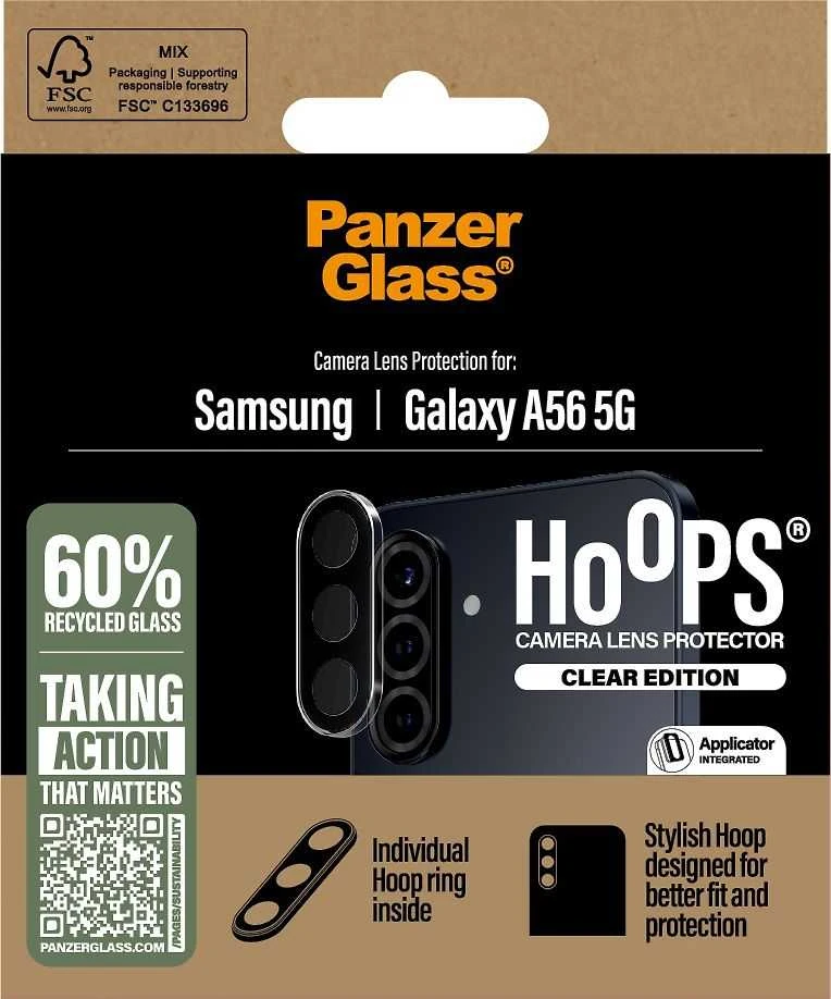 Panzer Glass Apsauginis stiklas objektyvui PanzerGlass Hoops Lens Protector Samsung Galaxy A56 5G skaidrus