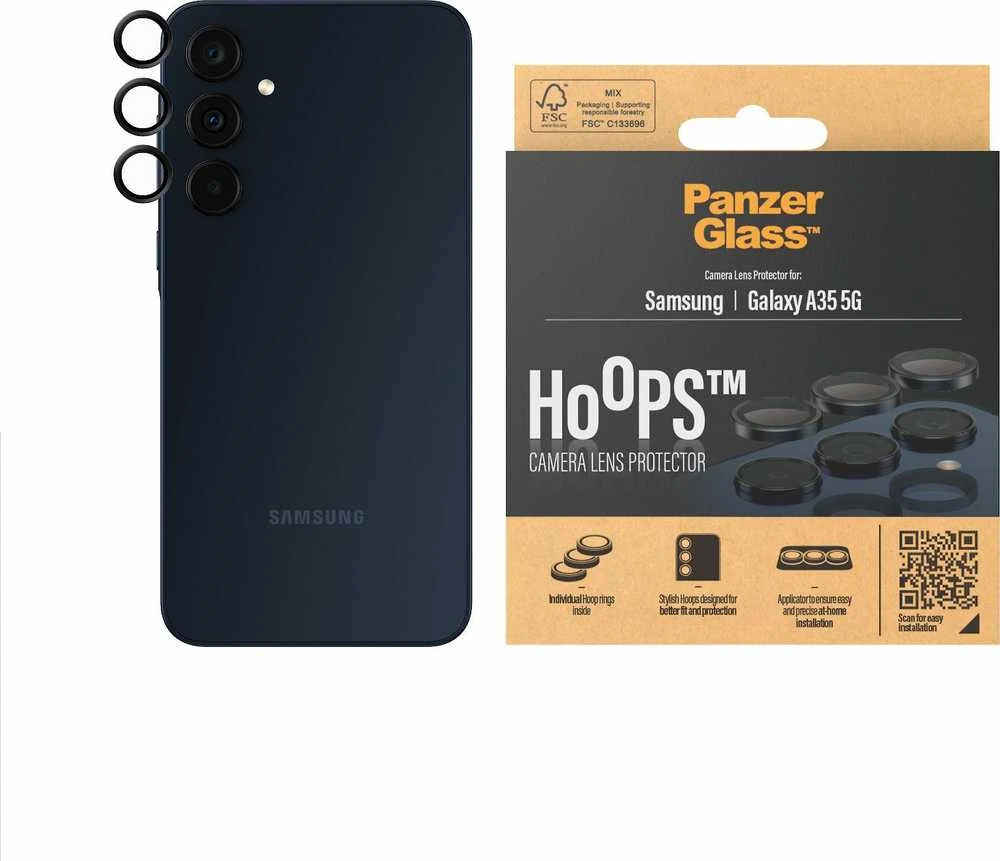 Panzer Glass Apsauginis stiklas objektyvui PanzerGlass Hoops Lens Protector Samsung Galaxy A36 5G skaidrus