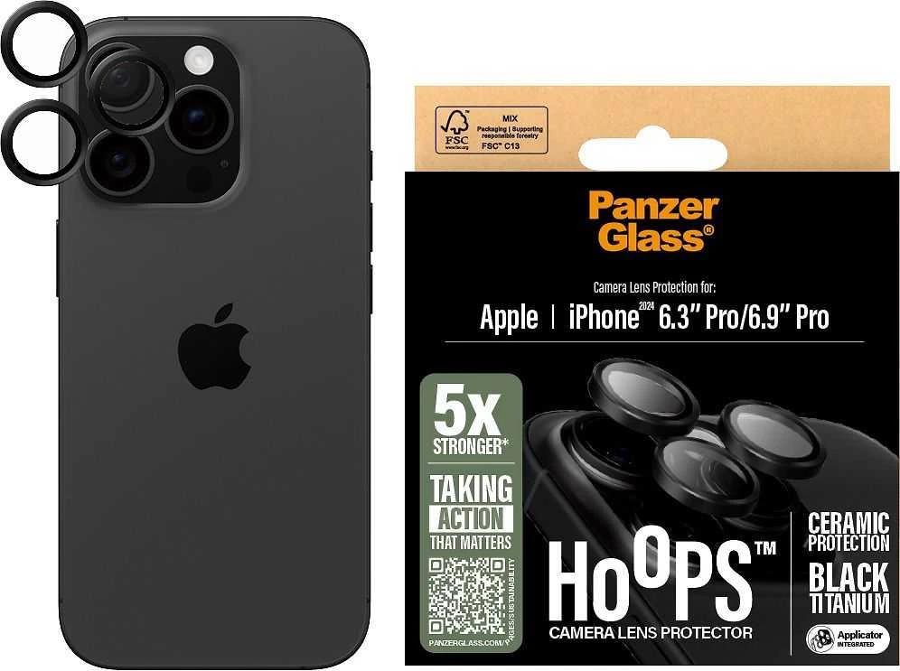 Panzer Glass PanzerGlass Hoops Keraminė objektyvo apsauga Apple iPhone 16 Pro 6.3" / 16 Pro Max 6,9" 1282 m
