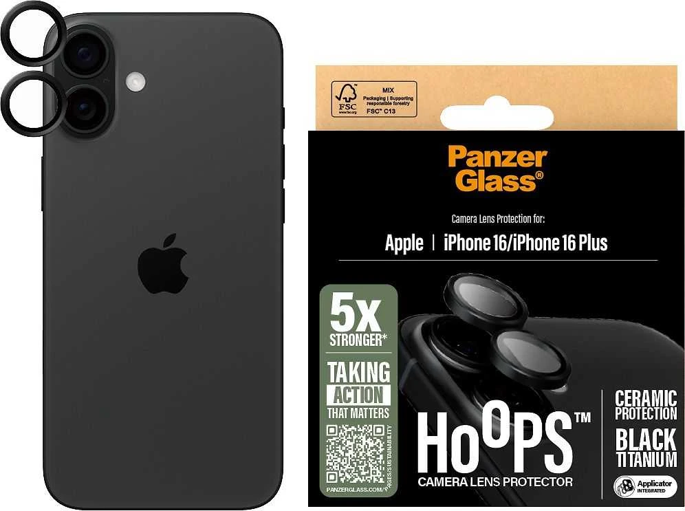Panzer Glass PanzerGlass Hoops Keraminė objektyvo apsauga Apple iPhone 16 6.1" / 16 plius 6,7" 1281 m