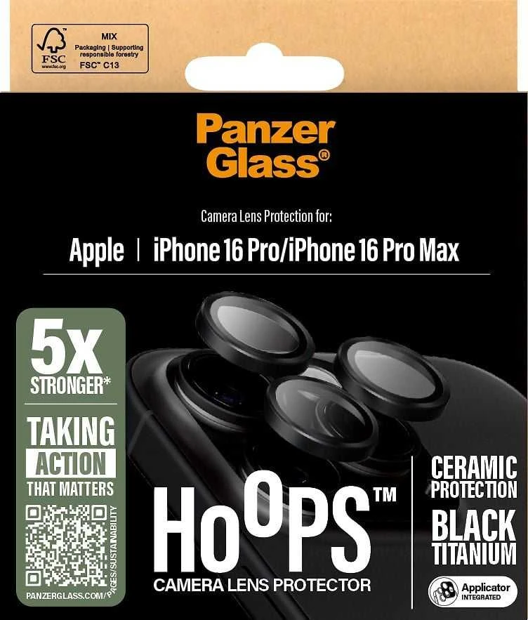 Panzer Glass PanzerGlass Hoops Keraminė objektyvo apsauga Apple iPhone 16 Pro 6.3" / 16 Pro Max 6,9" 1282 m
