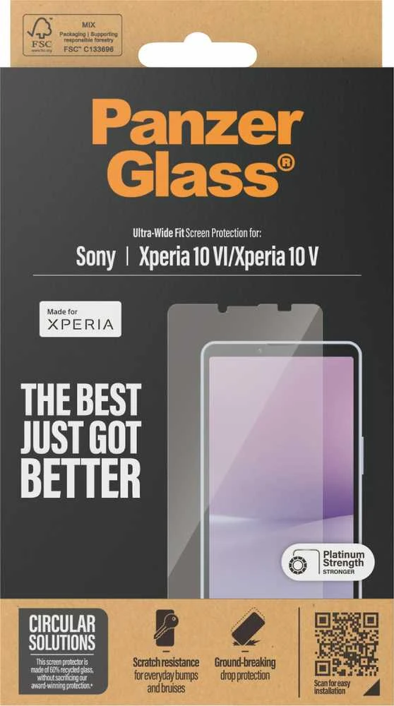 Panzer Glass PanzerGlass Ultra Wide Fit -panssarilasi, Sony Xperia 10 VI