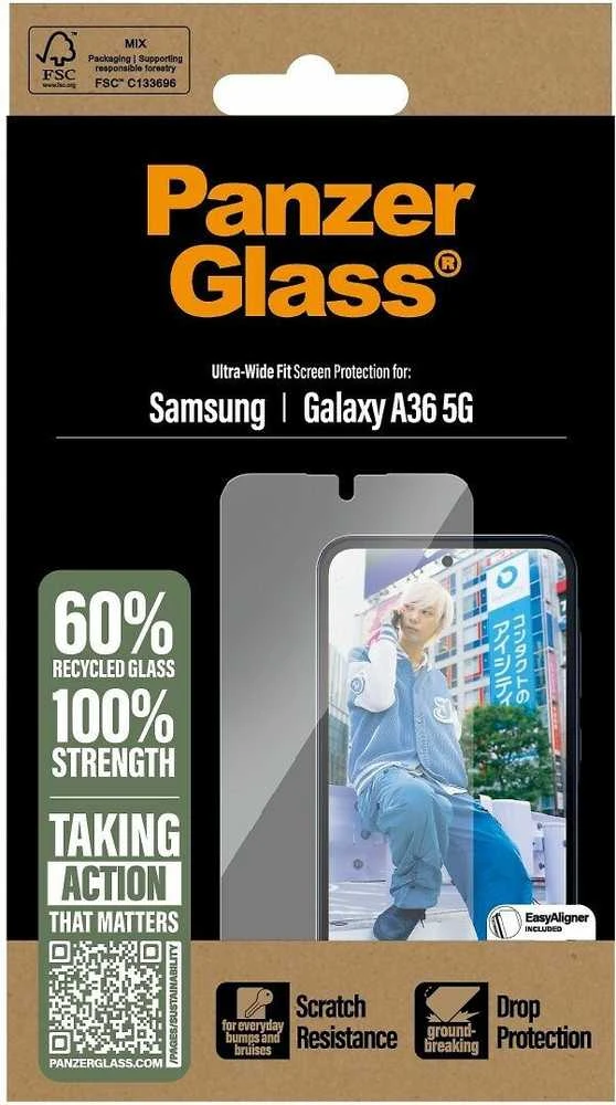 Panzer Glass Apsauginis stiklas PanzerGlass Ultra-Wide Fit Samsung Galaxy A36 5G