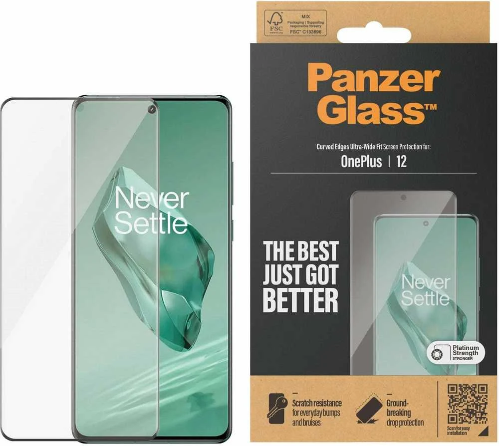 Panzer Glass „PanzerGlass“ – ekrano apsauga – „OnePlus 12“ – itin platus pritaikymas