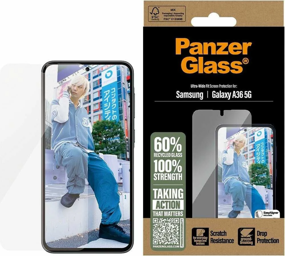 Panzer Glass Apsauginis stiklas PanzerGlass Ultra-Wide Fit Samsung Galaxy A36 5G