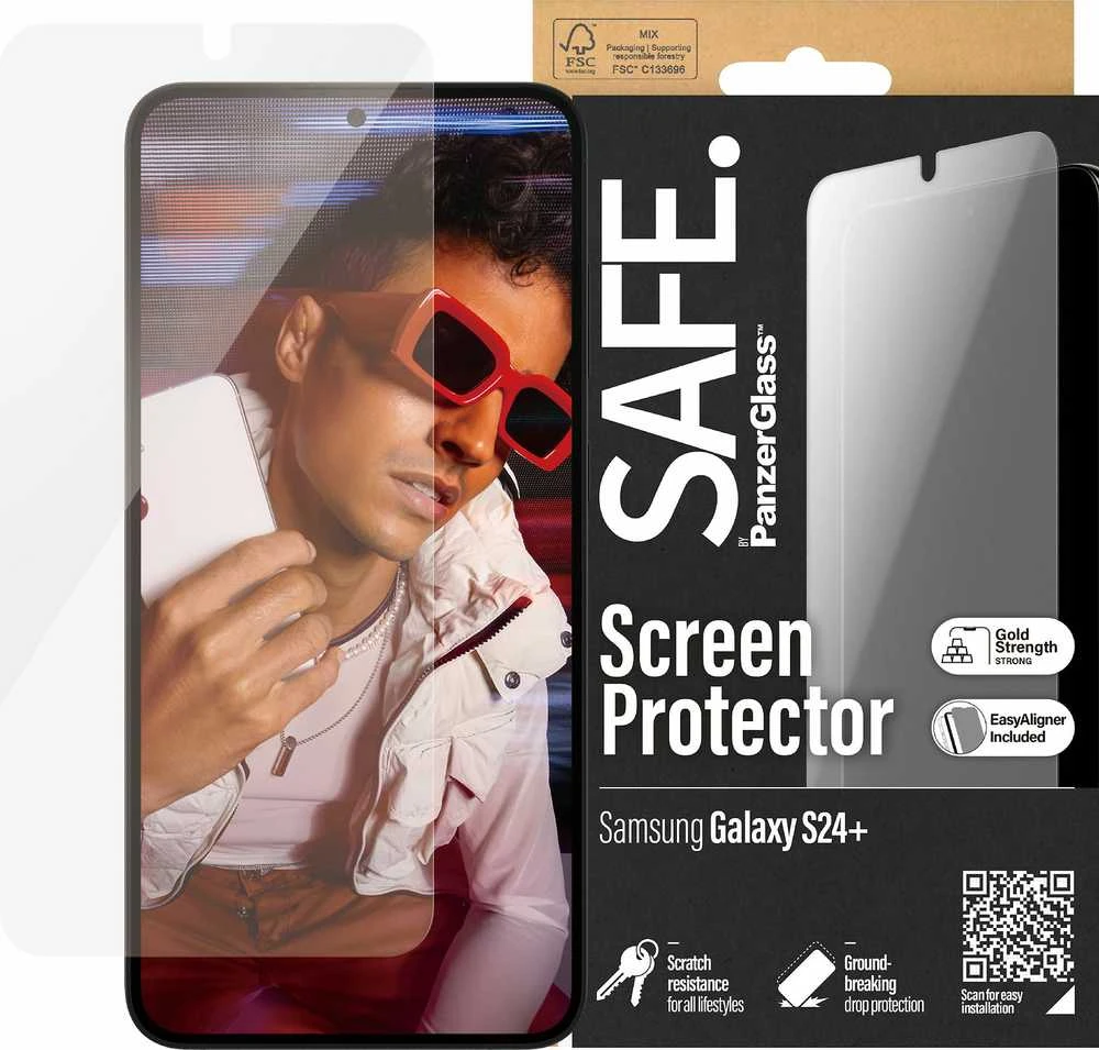 Panzer Glass Samsung Galaxy S24+ Ultra-Wide Fit EasyAligner Glass by Safe