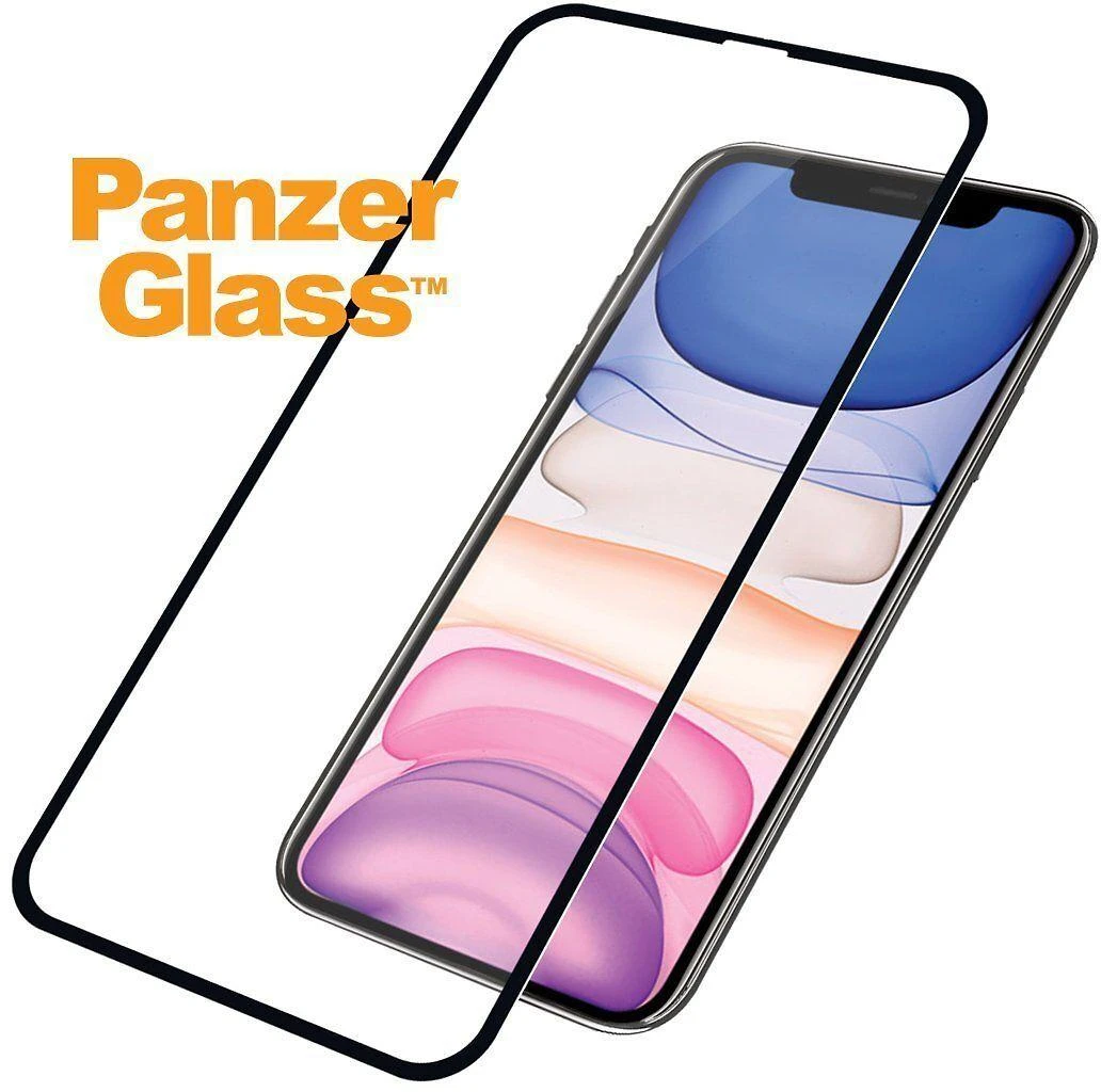 Panzer Glass Ekrano apsauga PREMIUM TEMPERED stiklas 3D ekrano apsauga pilnas dangtelis iPhone 11 Casefriendly (Juodas)