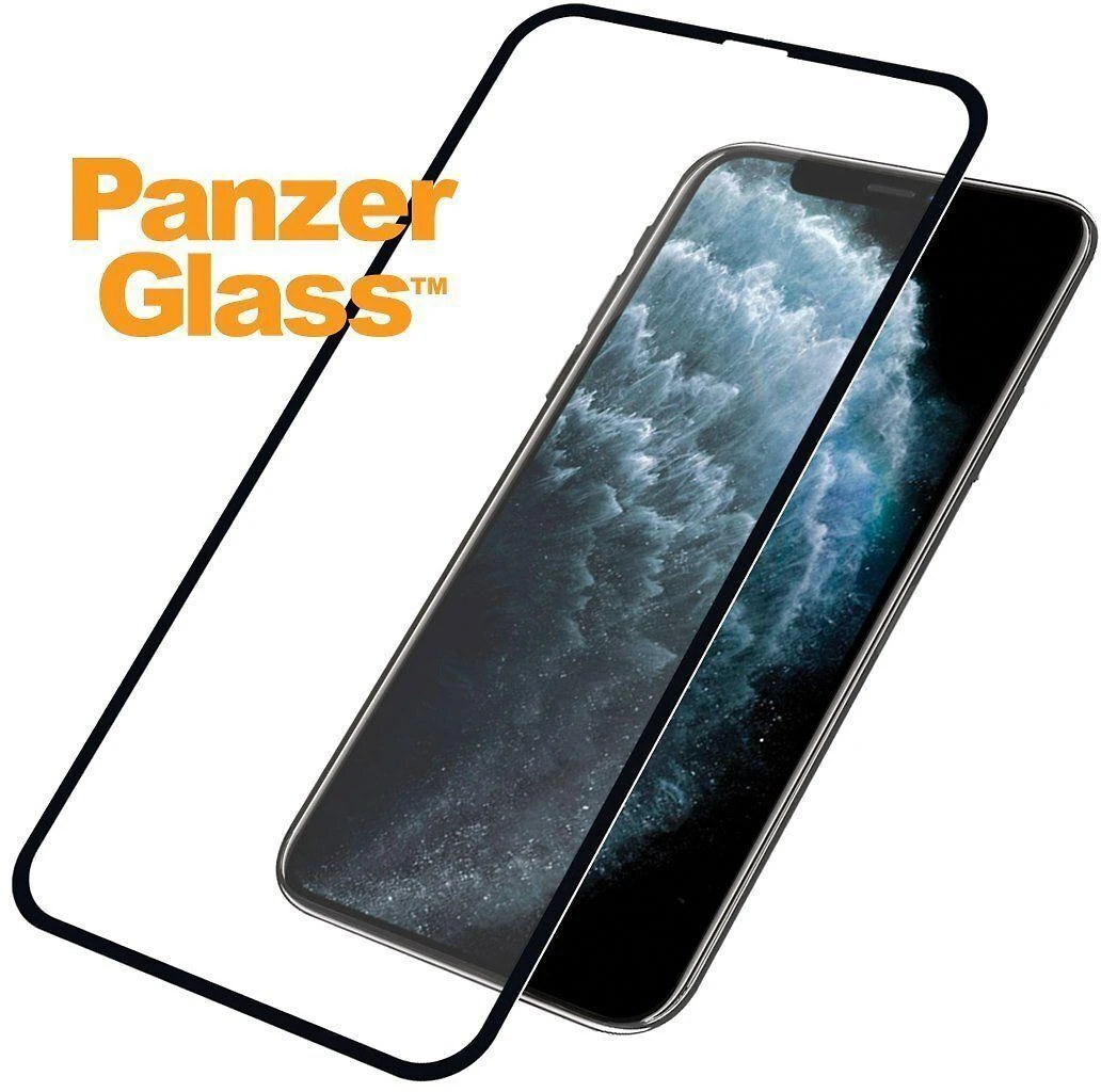 Panzer Glass Ekrano apsauginė plėvelė PREMIUM TEMPERED stiklas 3D pilnas dangtelis skirtas iPhone 11 Pro Casefriendly (Juodas)
