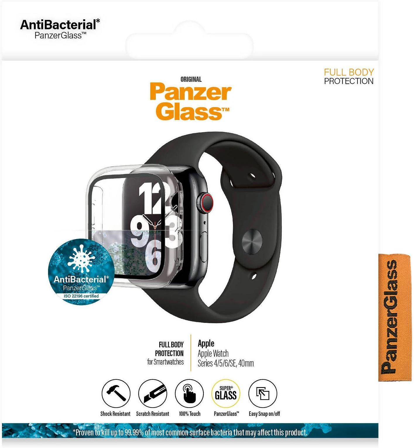 Išmaniojo laikrodžio apsauginis ekrano Apple Watch 4/5/SE/6 rėmelis, 40mm