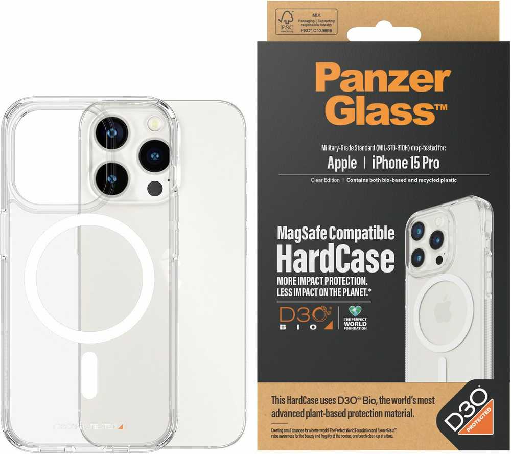 Panzer Glass PanzerGlass™ HardCase MagSafe Suderinamas su D3O iPhone 15 Pro