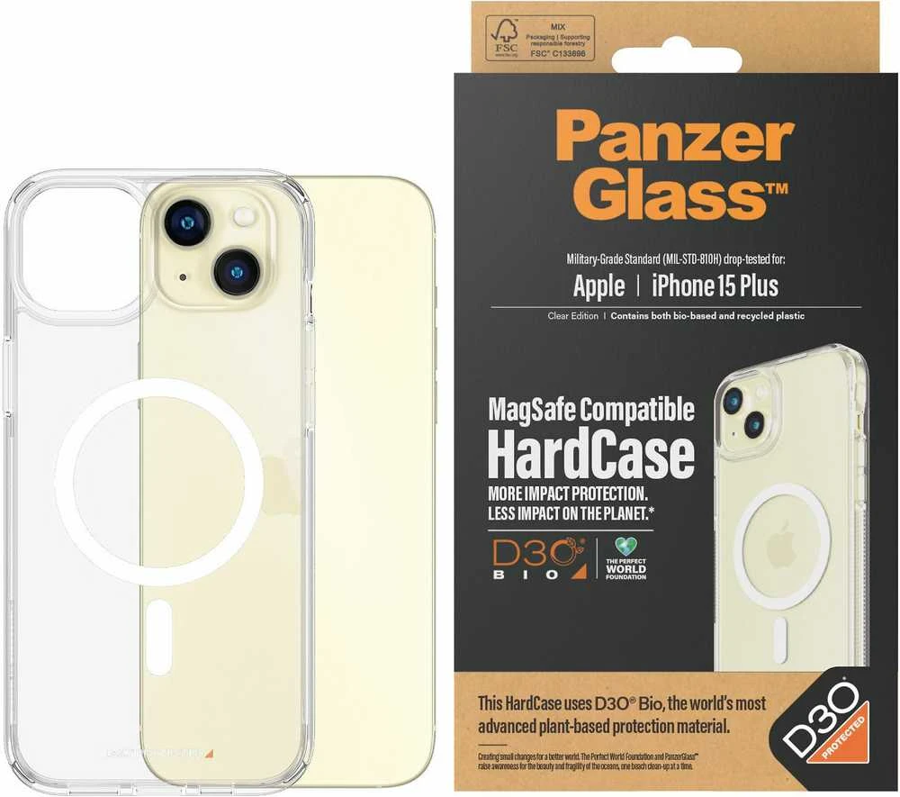 Panzer Glass PanzerGlass™ HardCase MagSafe Suderinamas su D3O iPhone 15 Plus