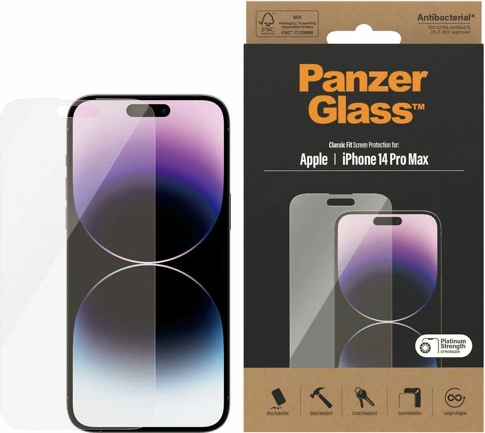 Panzer Glass PanzerGlass | Ekrano apsauga | Apple | iPhone 14 Pro Max | Stiklas | Skaidrus | Klasikinis tinka