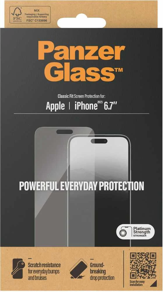 Panzer Glass PanzerGlass | Ekrano apsauga | Apple | IPhone 15 Plus | Stiklas | Skaidrus
