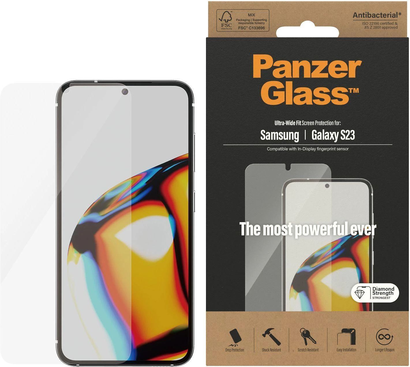 Panzer Glass PanzerGlass Samsung Galaxy S23, Ultra-Wide Fit AB | PanzerGlass