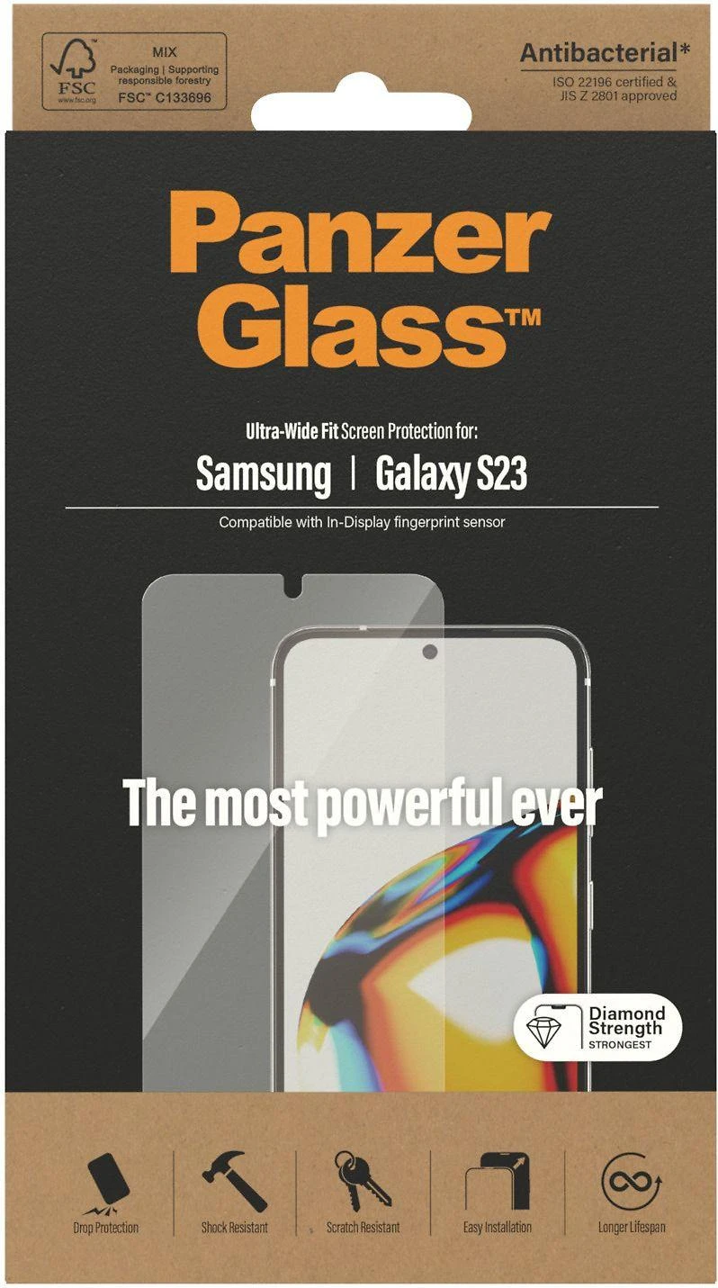 Panzer Glass PanzerGlass Samsung Galaxy S23, Ultra-Wide Fit AB | PanzerGlass