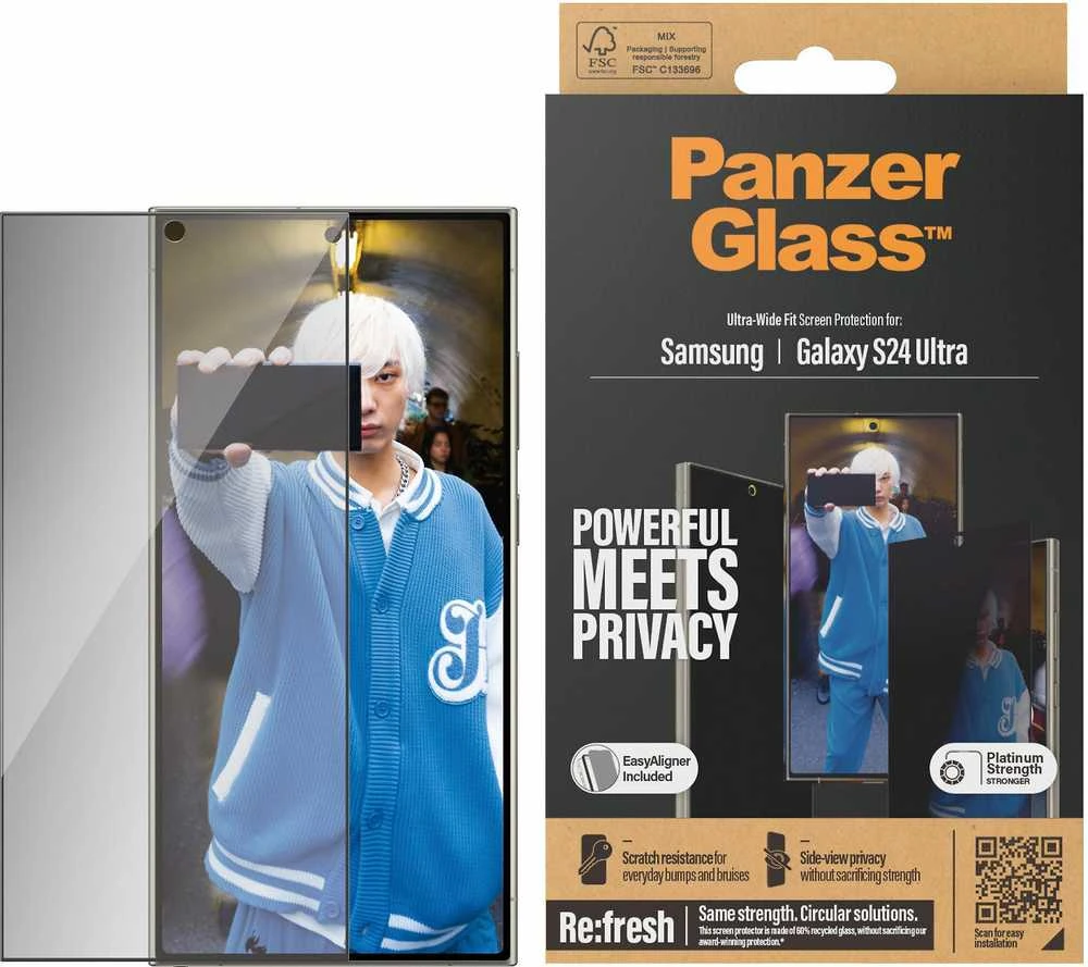 Panzer Glass PanzerGlass Privatumo ekrano apsauga Samsung Galaxy S 2024 Ultra | Itin platus pritaikymas wA | PanzerGlass