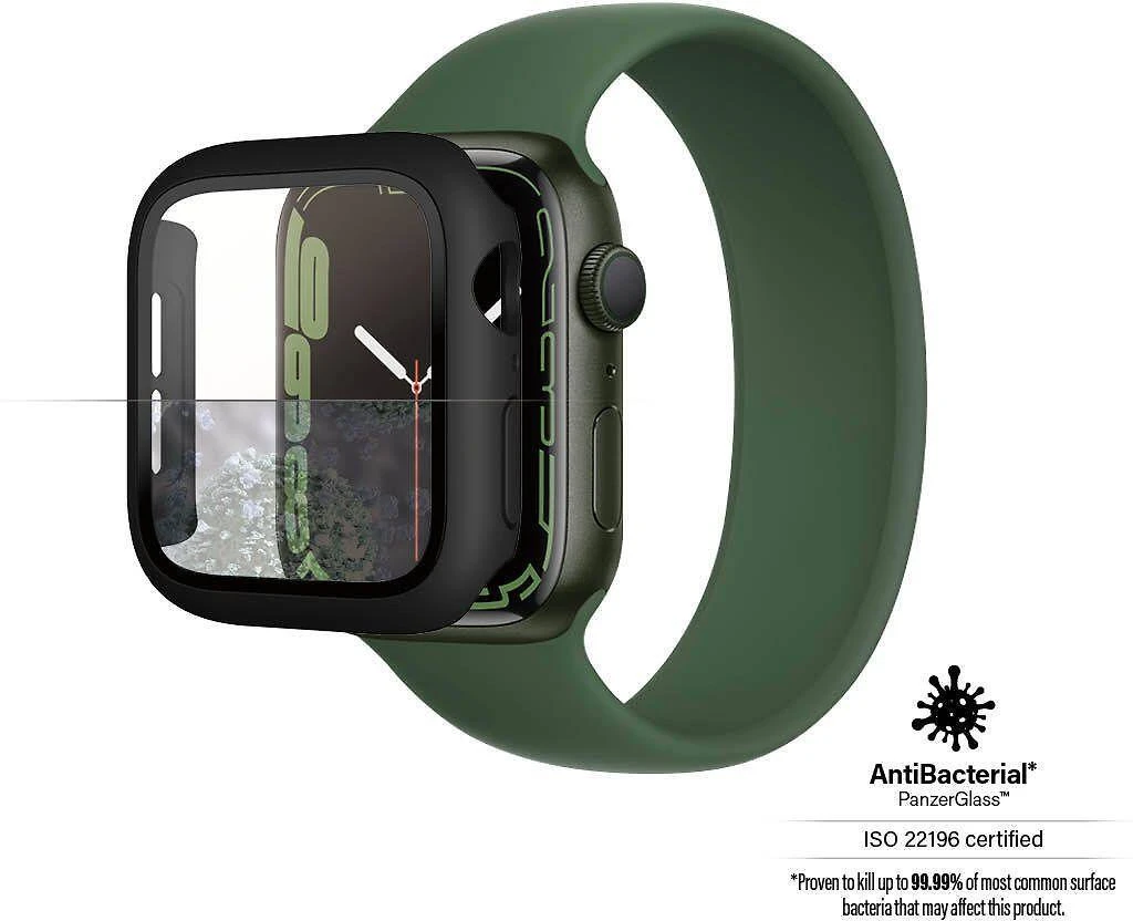 Panzer Glass PanzerGlass Viso korpuso Apple Watch 7 41mm ekrano apsauga, Juoda