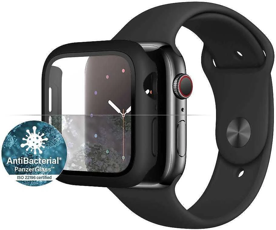 Panzer Glass PanzerGlass Viso korpuso Apple Watch Series 4/5/6/Se 44mm ekrano apsauga, Juoda