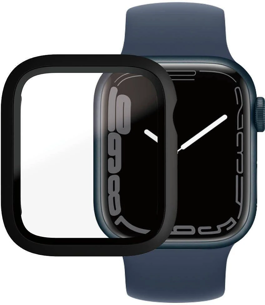 Išmaniojo laikrodžio Apple Watch 7 apsauginis ekrano rėmelis, Juodos spalvos, 45mm