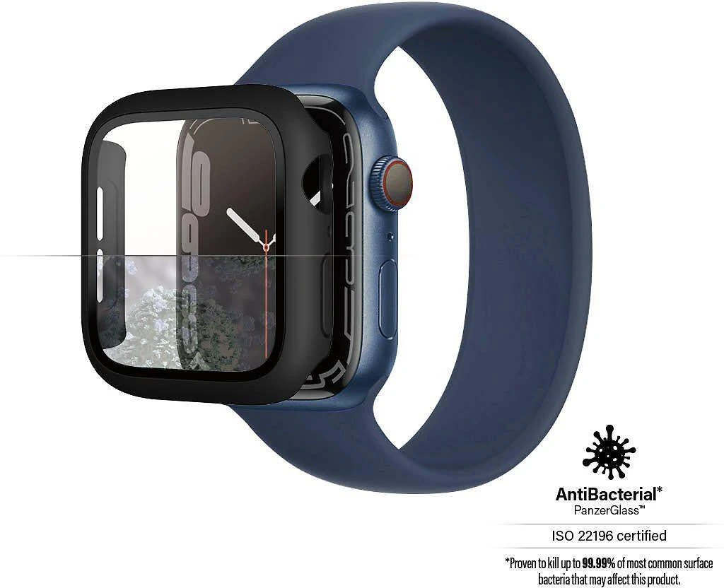 Išmaniojo laikrodžio Apple Watch 7 apsauginis ekrano rėmelis, Juodos spalvos, 45mm