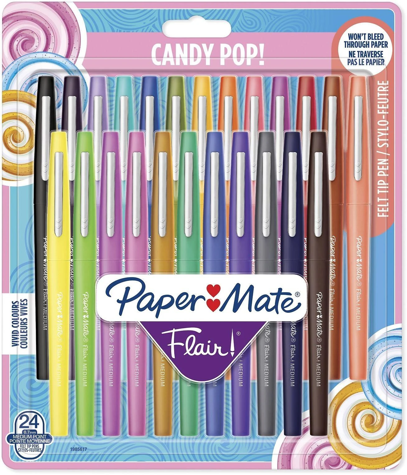Tušinukų rinkinys piešimui PaperMate Flair Candy Pop 24 - 1985617