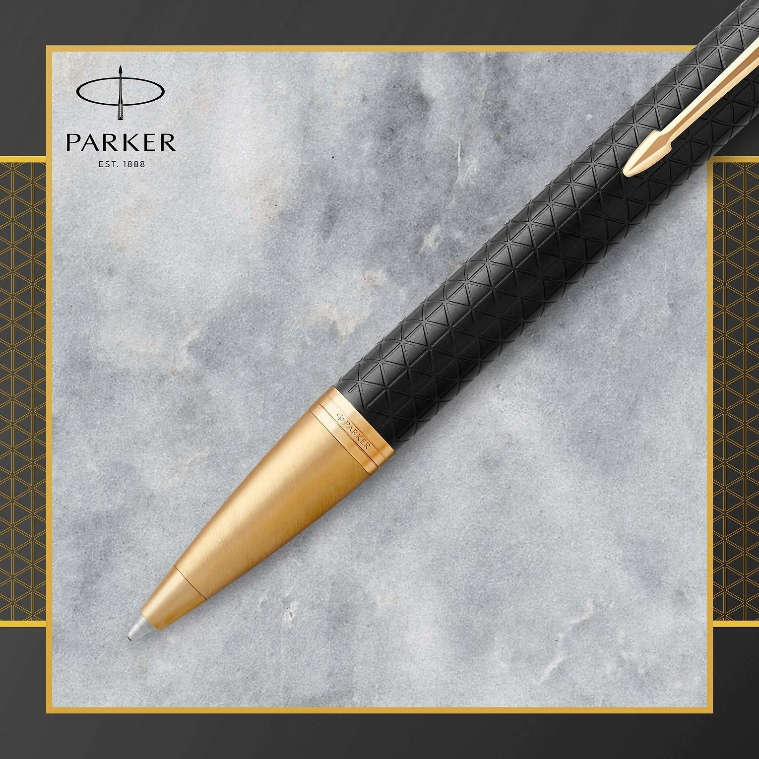 Automatinis tušinukas Parker IM Premium Juodas/Gold GT