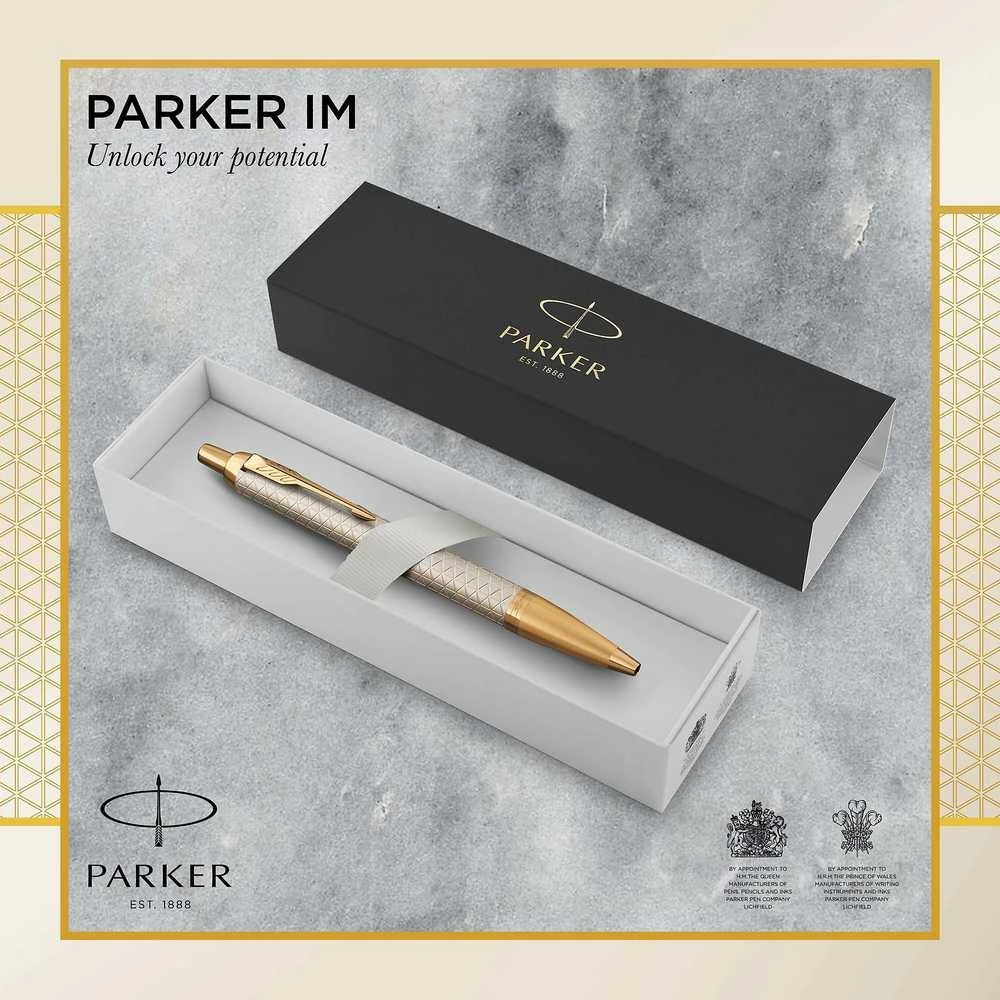 Automatinis tušinukas Parker IM Premium Warm Sidabrinis GT