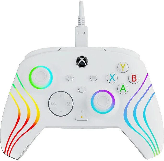 PDP XBOX Series X/S ir PC baltas laidinis valdiklis (Afterglow Wave)