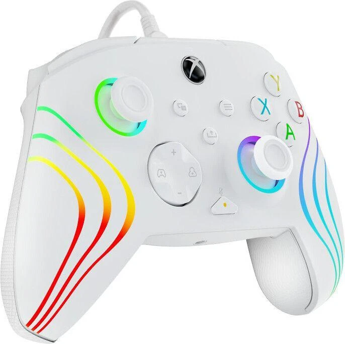 PDP XBOX Series X/S ir PC baltas laidinis valdiklis (Afterglow Wave)