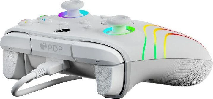 PDP XBOX Series X/S ir PC baltas laidinis valdiklis (Afterglow Wave)