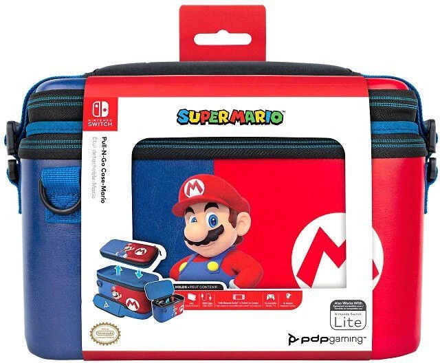 PDP Nintendo Mario Pull-N-Go Travel Case