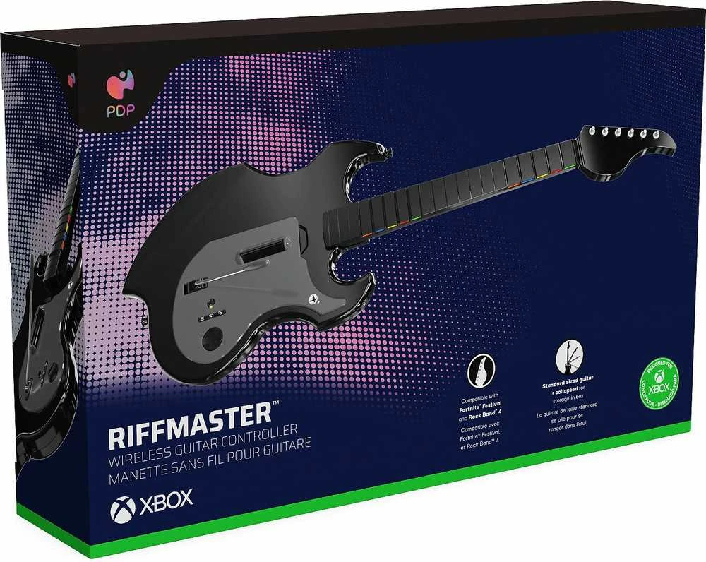 PDP Riffmaster Juoda, Pilka Gitara Analoginis / skaitmeninis PC, XBOX One, XBOX Series S, XBOX Series X