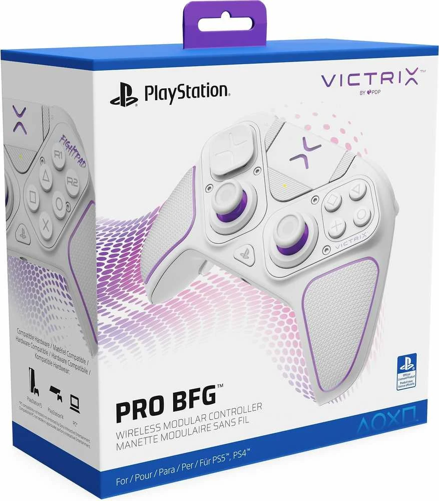 PDP Victrix Pro BFG Belaidis Pultelis | PS4/PS5/PC | Baltas